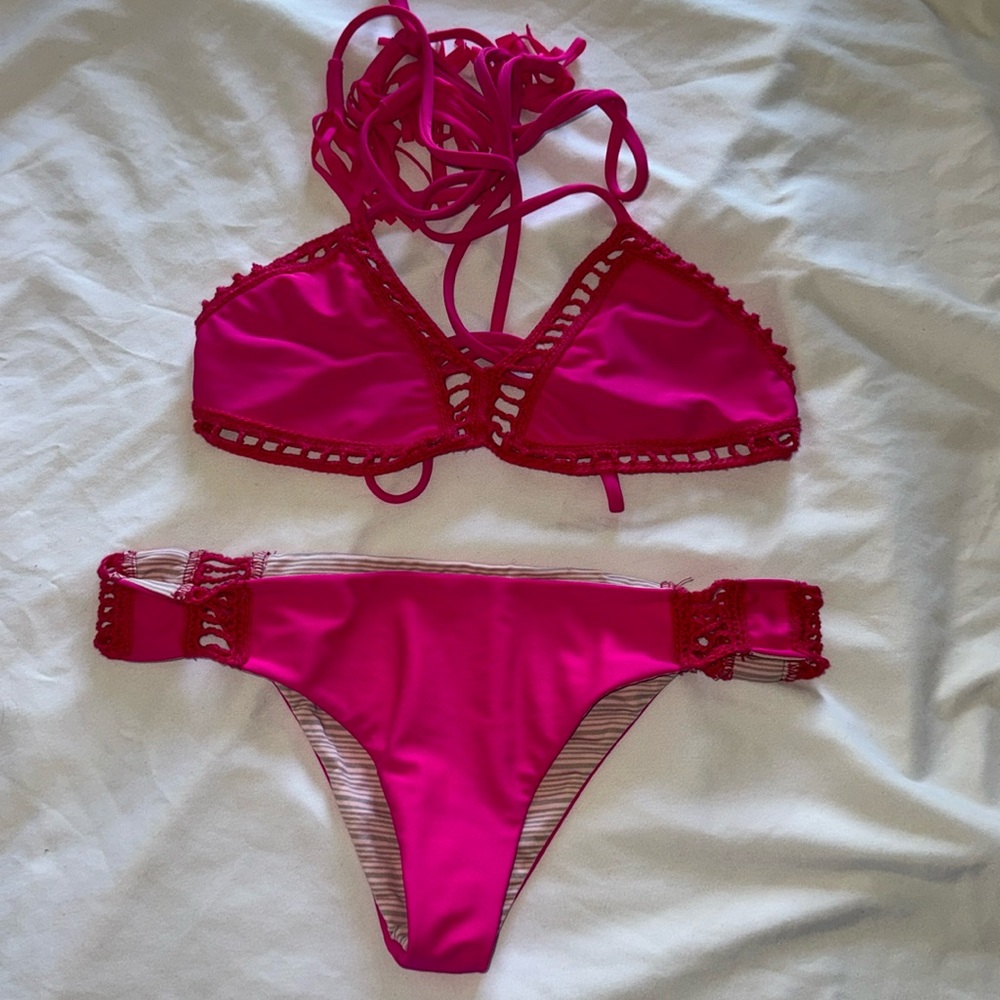 Acacia Swimwear Hot Pink Bikini